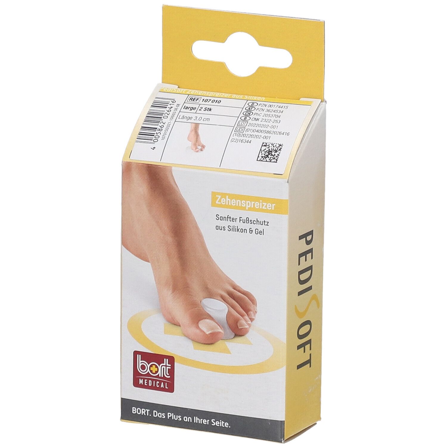 Bort PediSoft® Support d’écartement d’orteils Silicone Large Oreiller 2 pc(s)