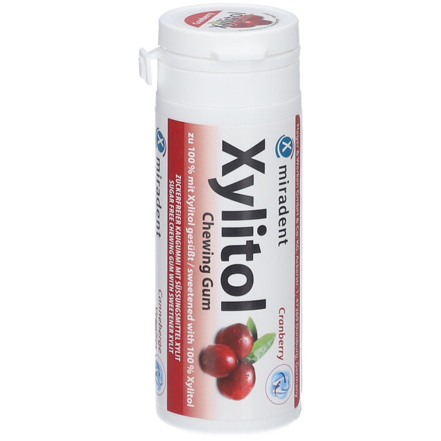 Miradent Chewing Gum Xylitol Canneberges Gummies 30 Pc(S)