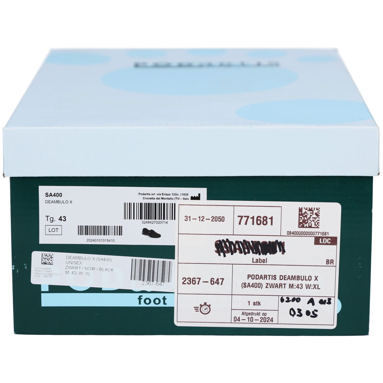 Podartis Deambulo X Shoe Black 43 Xl 1 pc(s) not relevant