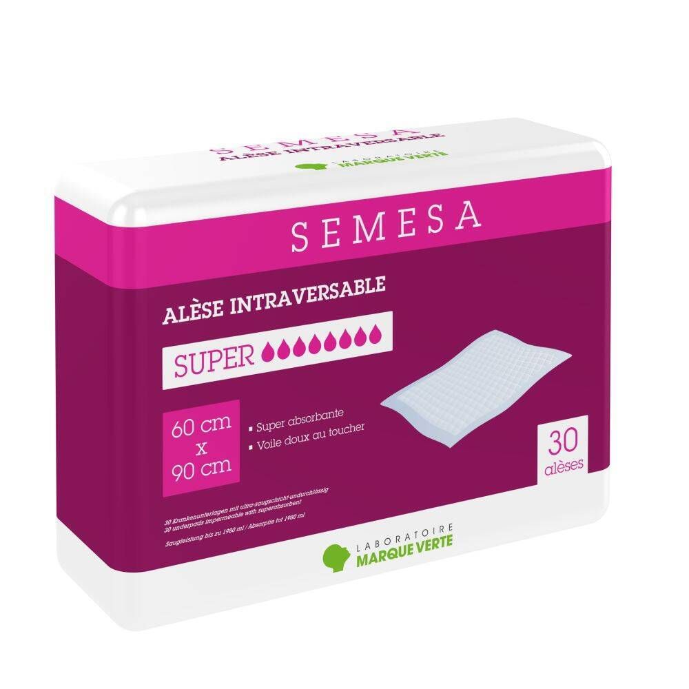 Marque Verte Semesa Serviette Absorbante Super 60 cm x 90 Support 30 pc(s)