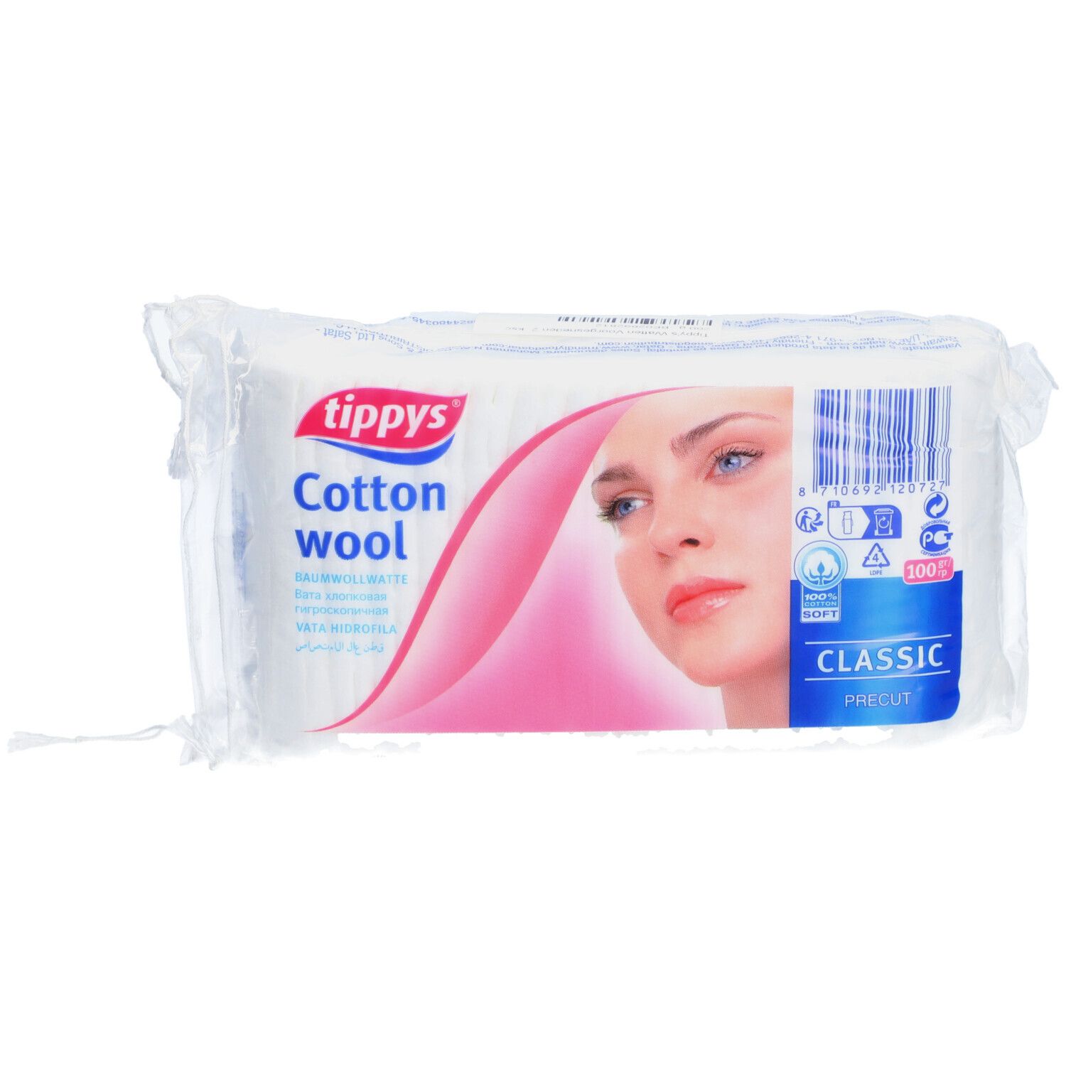 Aca Pharma Tippys Coton prédécoupé 100 g Coton