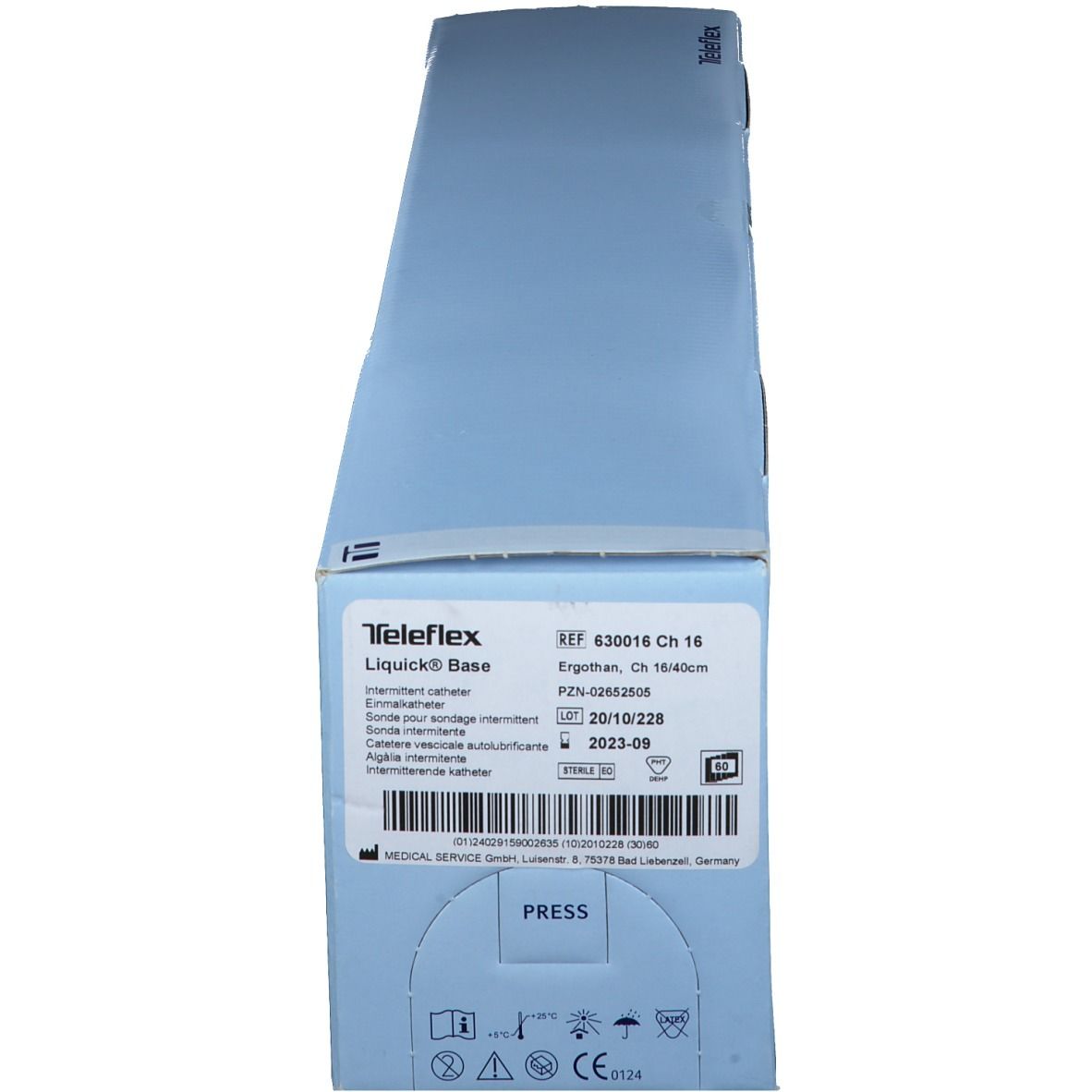 Sonde Base liquide Ergothan 40 cm Ch16 60 pc(s) Cathéter(S)