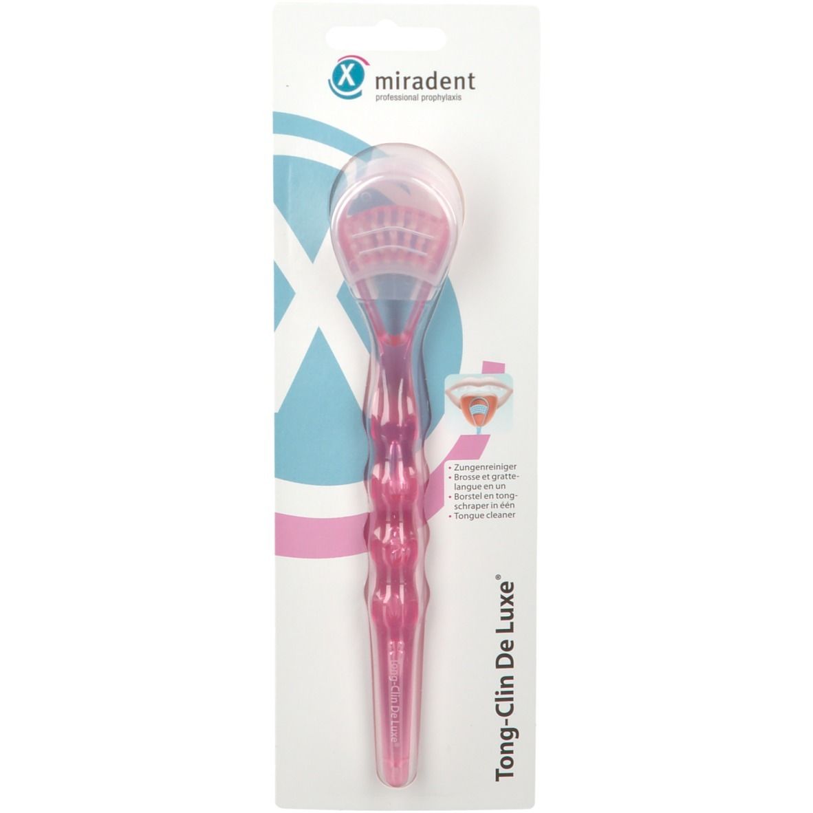 Miradent Gratte Langue Deluxe Rose Nettoyeur De 1 pc(s)