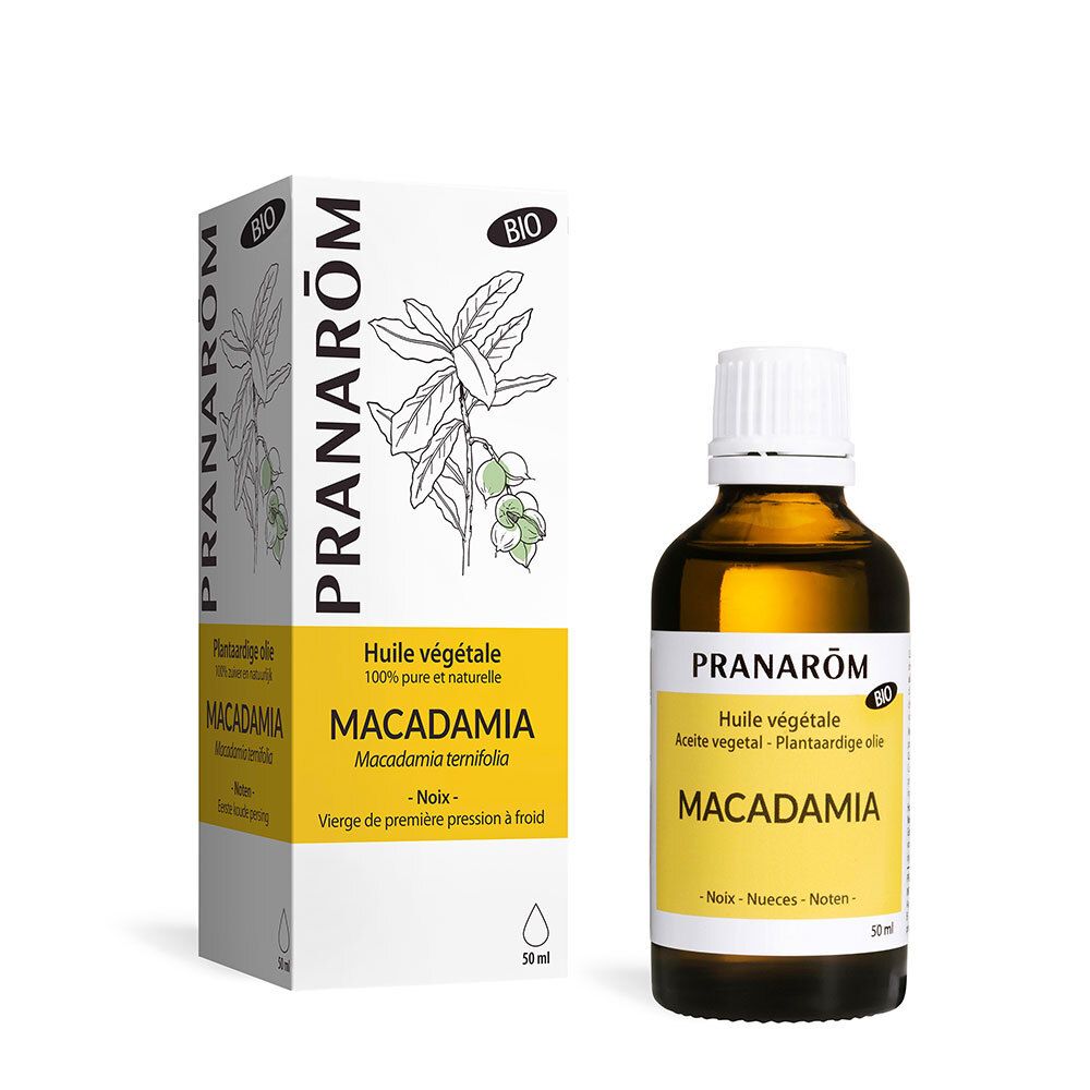 Pranarom Bio Macadamia Huile Vegetal 50 ml Huile