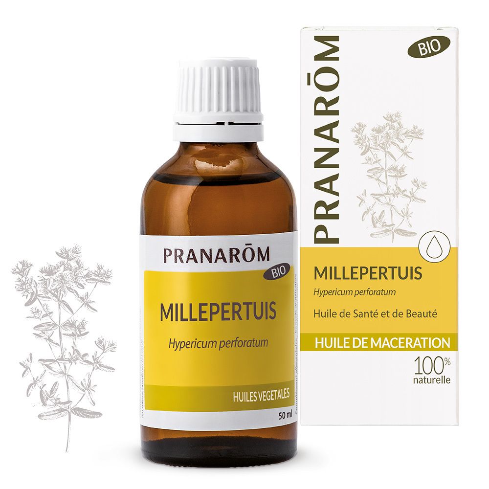 Pranarom Pranarôm Huile Végétale Millepertuis Bio 50 Ml