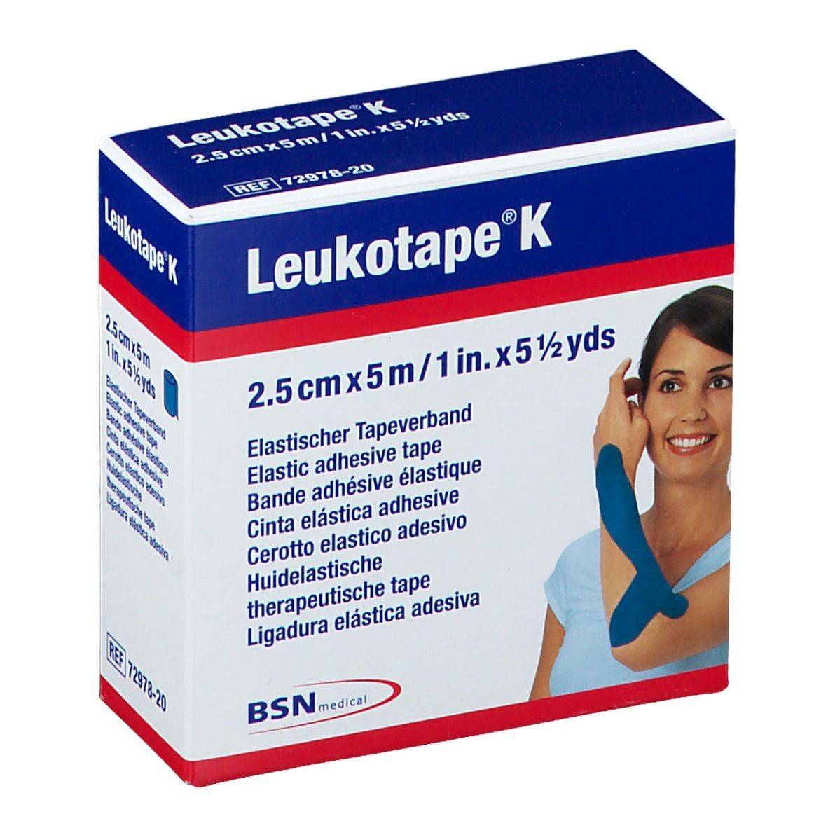 Leukotape® K 2,5 cm x 5 m Bleu Bandage(S) 1 pc(s)