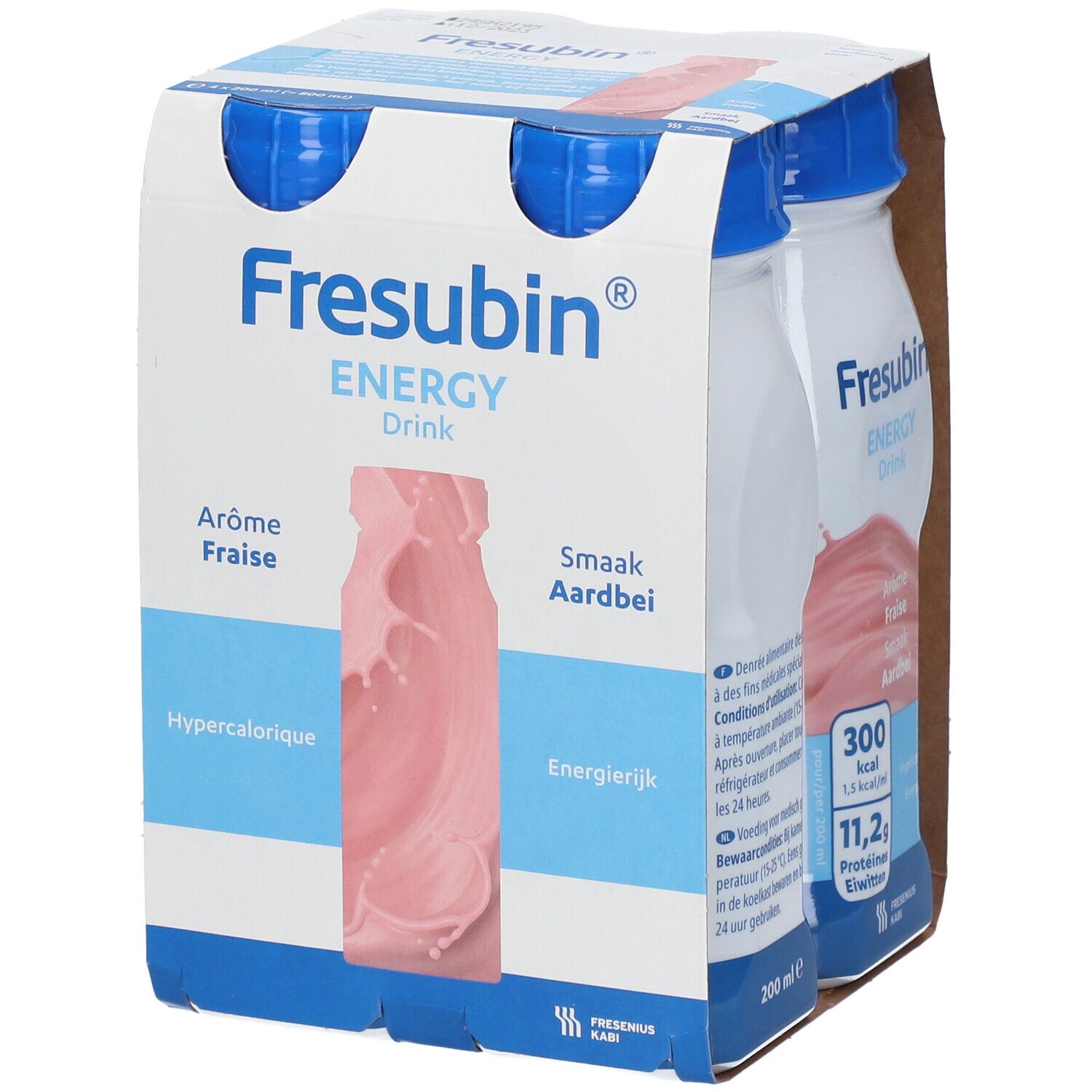 Fresubin Energy Drink Fraise Solution(S) Buvable(S) 4x200 ml