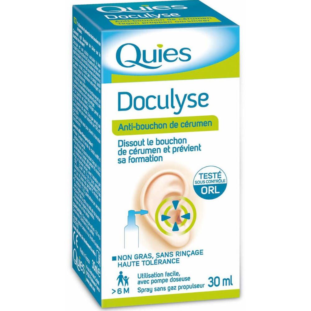 Quies Doculyse Solution Oreilles Spray 30 ml