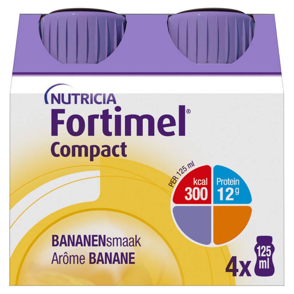 Fortimel Compact Banane 4x125 ml solution(s) buvable(s)