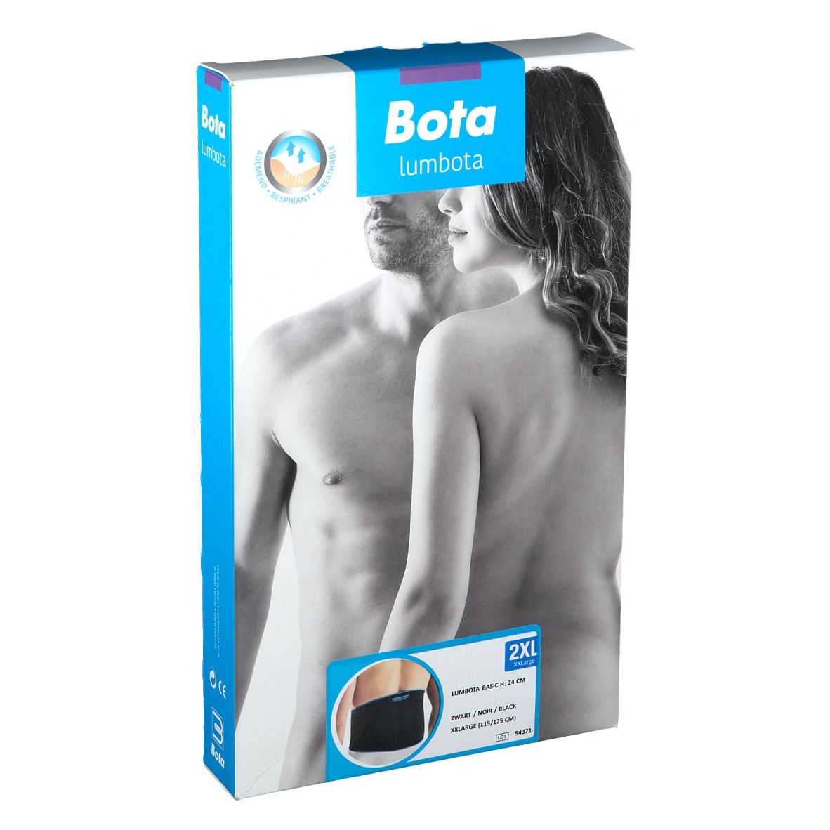 Bota Lumbota Basic Zwart Extra Large Bandage(S) 1 pc(s)