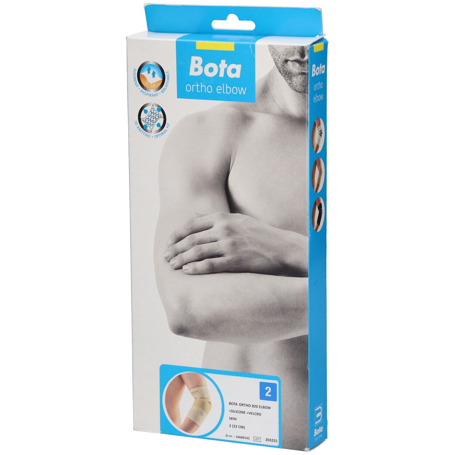 Bota Ortho Elbow 820 + Silicone Velcro Skin Taille 2 Bandage(S) 1 pc(s)