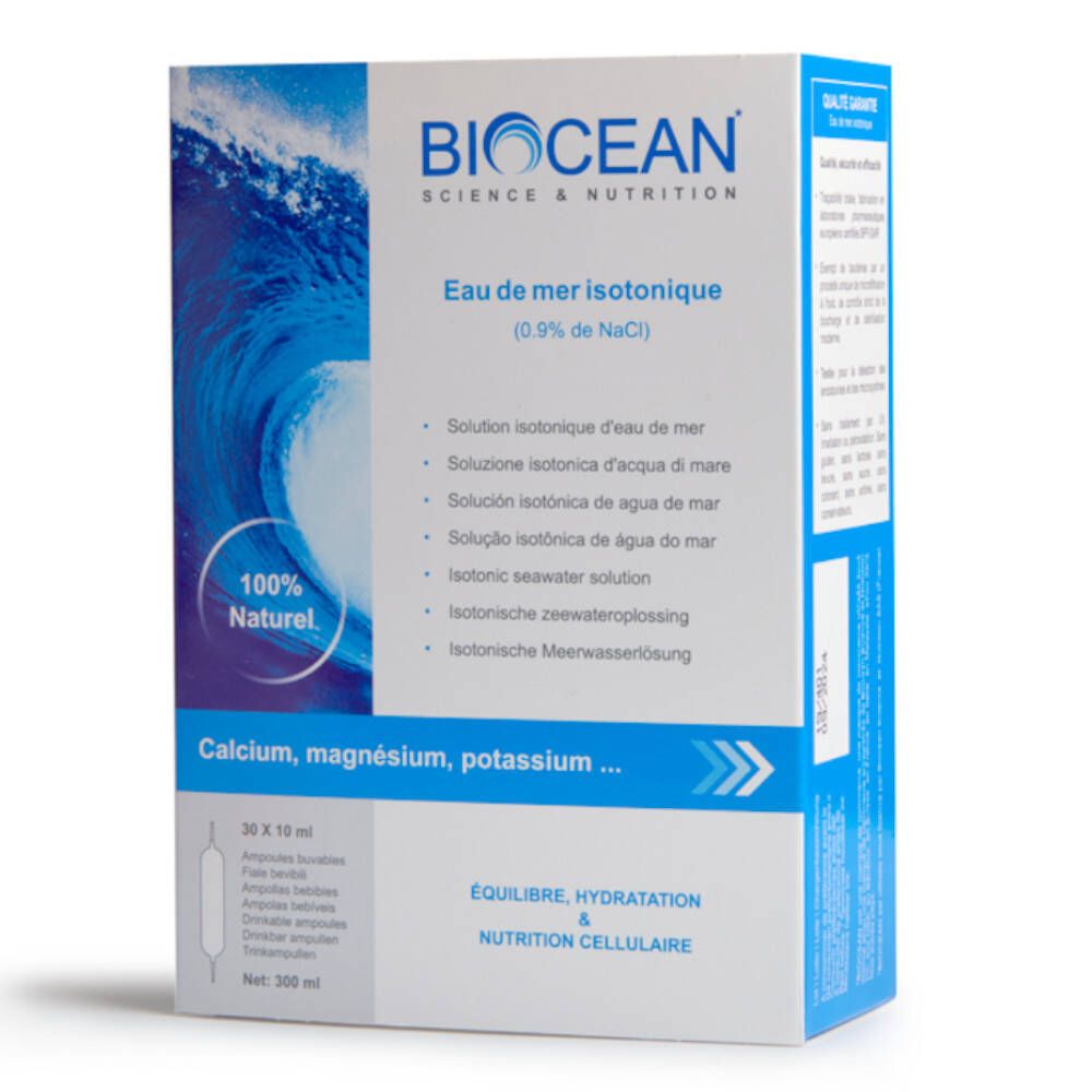 Biocean Science Nutrition Eau De Mer Isotonique Ampoules 30 X 10Ml - Image 3