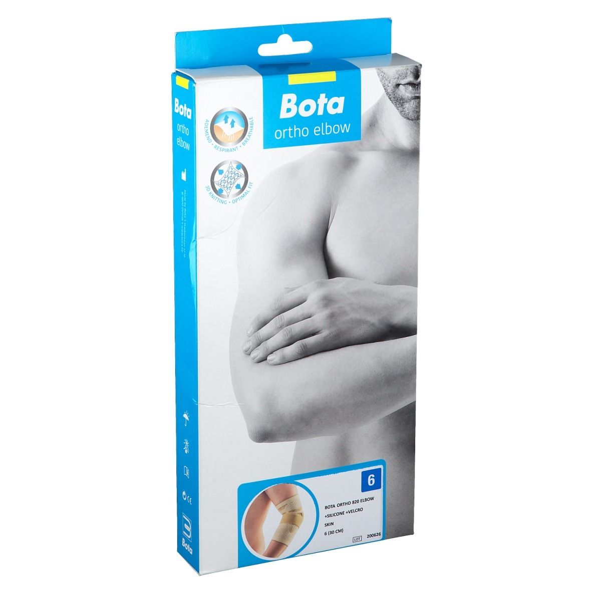 Bota Ortho Elbow 820 + Silicone Velcro Skin Taille 6 Bandage(S) 1 pc(s)
