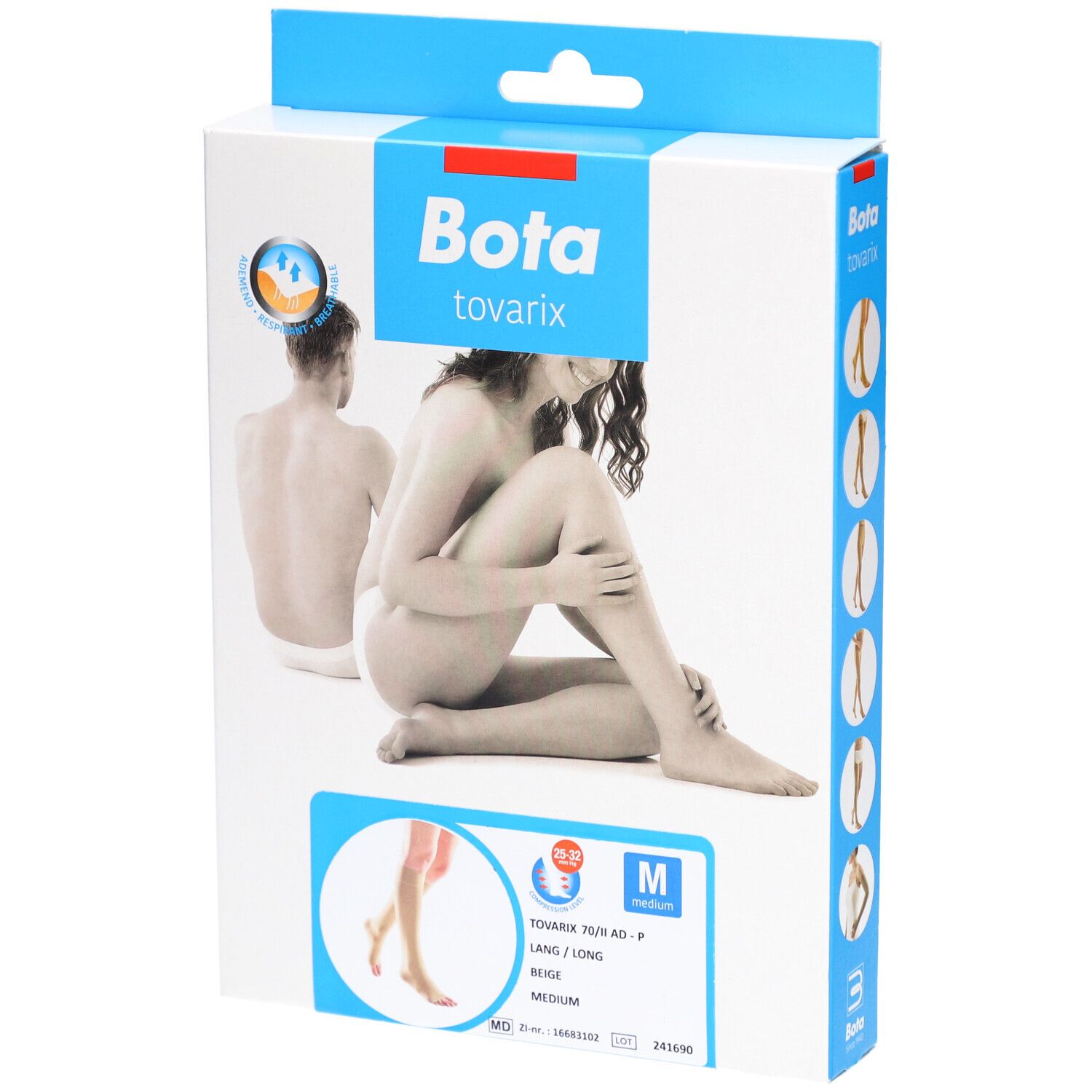 Bota Bandage Herniaire Blanc 90 cm Chaussettes 1 pc(s)