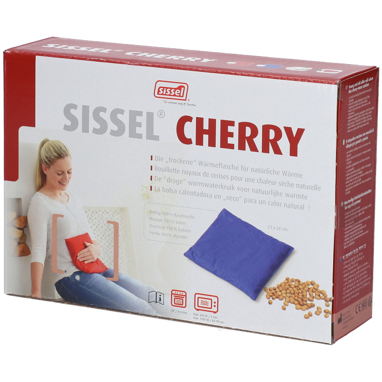 Sissel Cherry Coussin Noyaux de Cerise Forme Coeur 1 pc(s) Coussin Chauffant