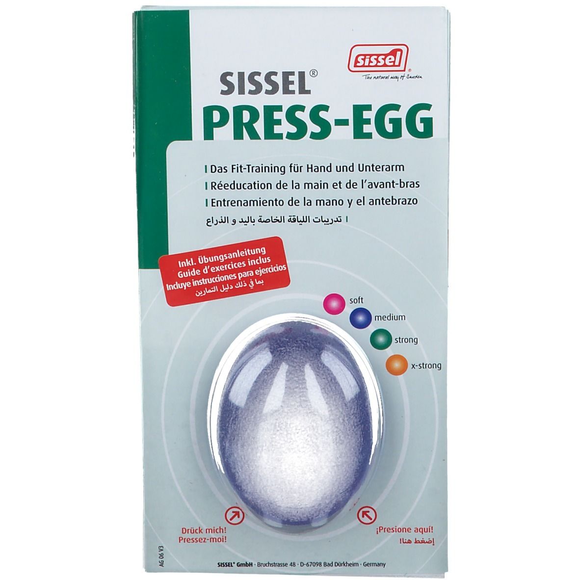 Sissel Press-Egg Medium Bleu 1 pc(s) Oreiller
