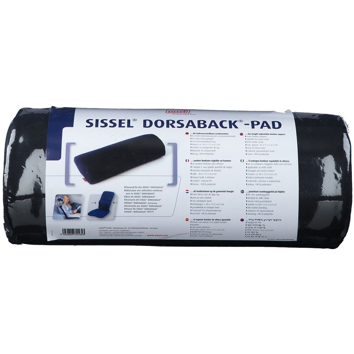 SISSEL Dorsaback Pad Soutien Lombaire Noir 1 pc(s) Autre