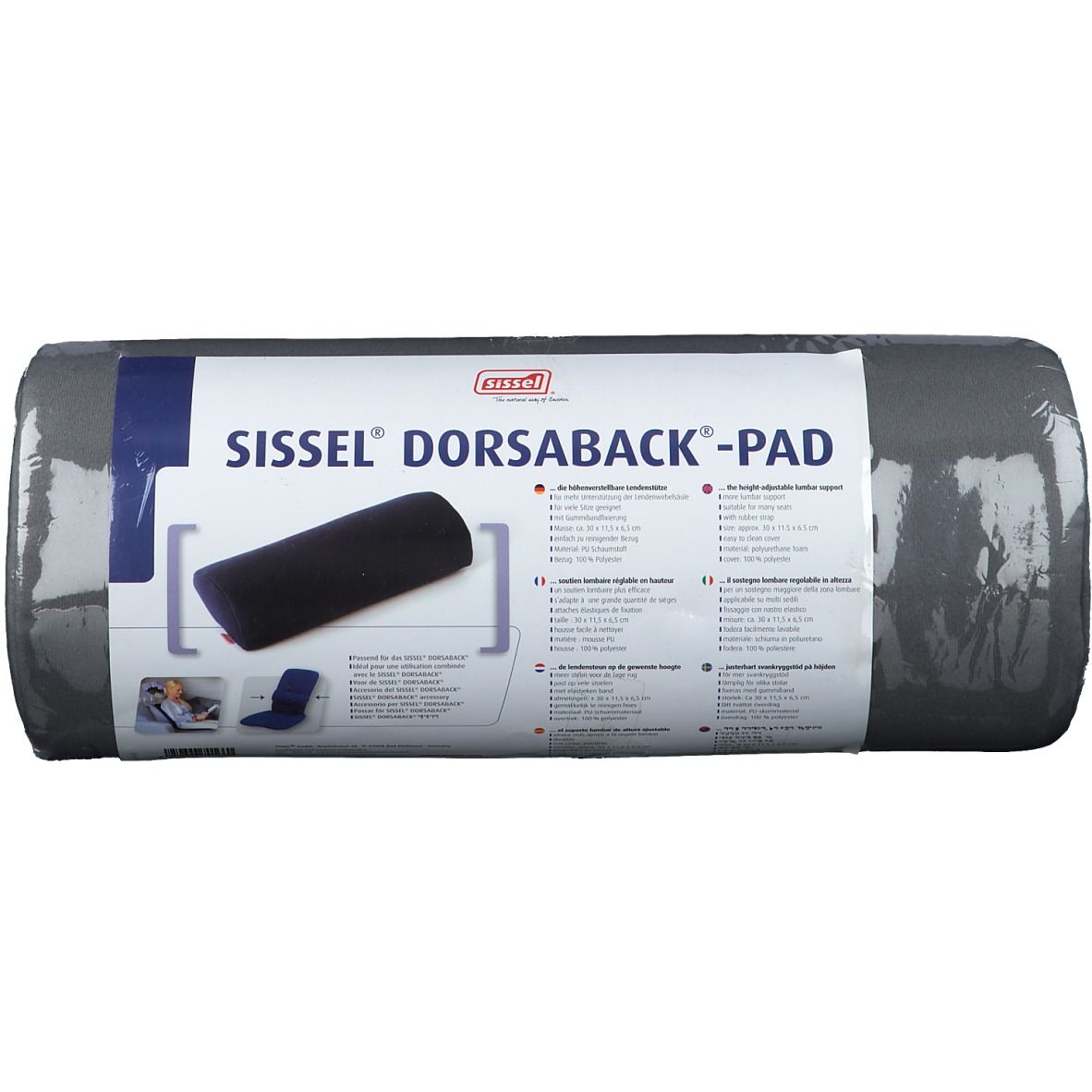 Sissel Pad Soutien Lombaire Pour Dorsaback Gris 1 pc(s) Oreiller