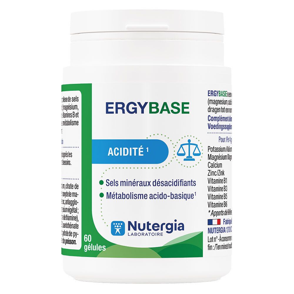 Laboratoire Nutergia Nutergia Ergybase Capsule(S) 60 Pc(S) Enfants
