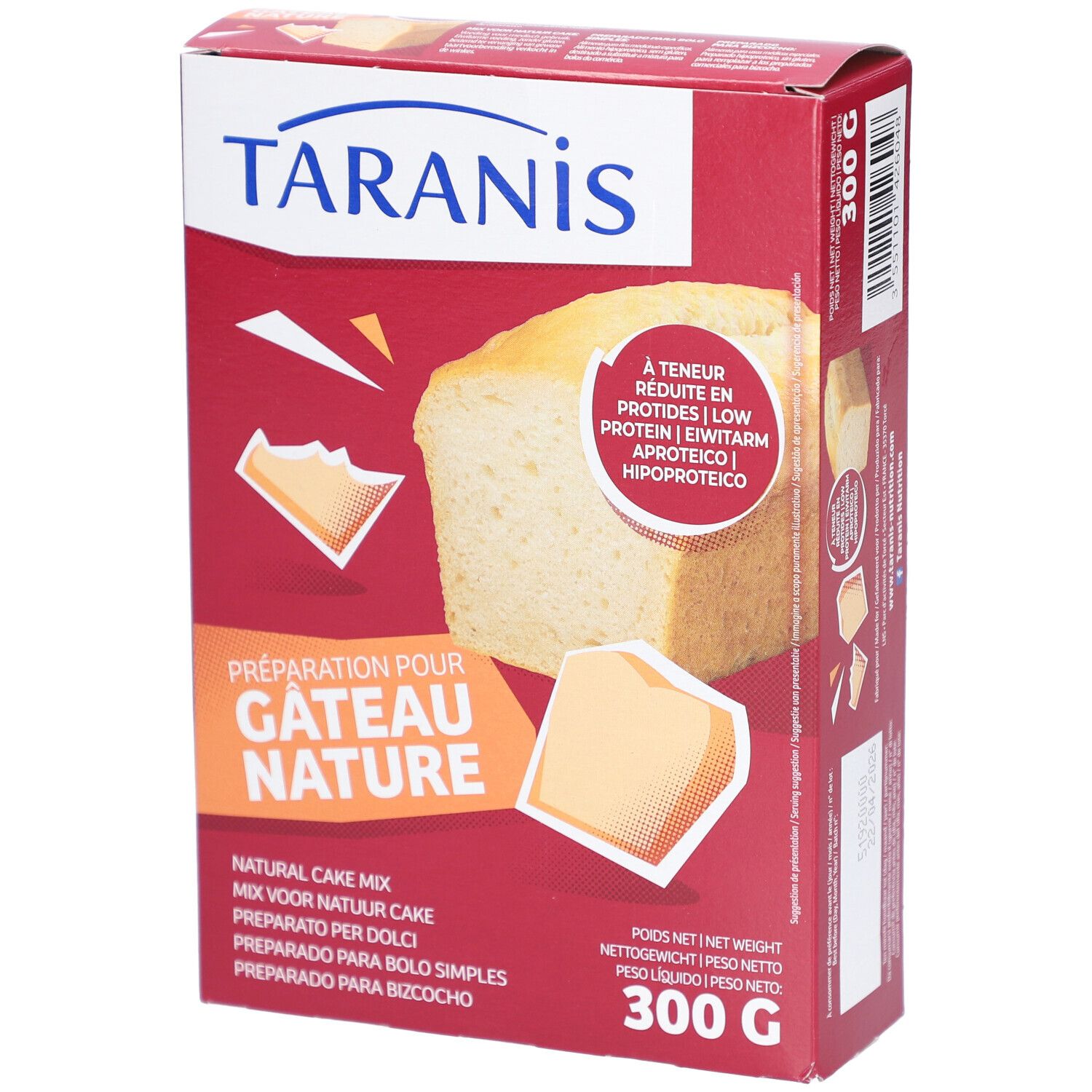 Taranis Préparation pour Gâteau Nature Mélange 300 g