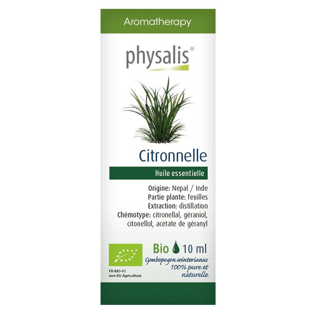 Physalis Citronelle Huile essentielle 10 ml Huile