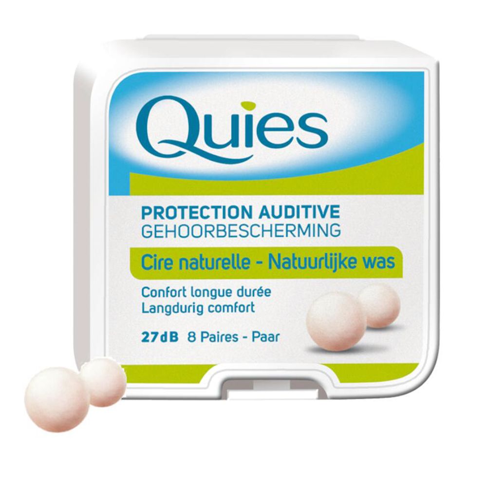 Quies Bouchons d'Oreille Cire Naturelle 8 pc(s) Bouchons D'Oreille