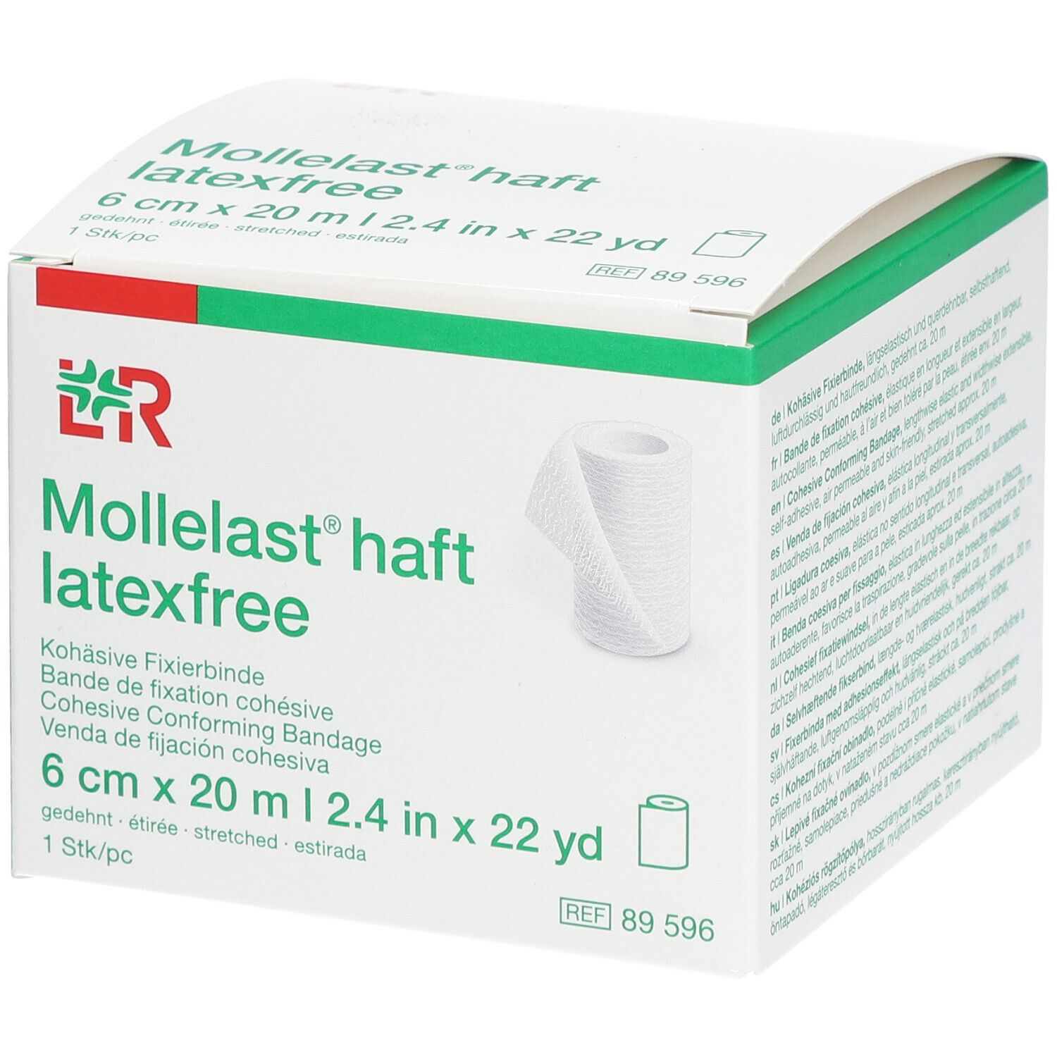 Mollelast Haft Pansement Adhésif Latex Free 6cm x 20m 89596 Bande(S) De Gaze 1 pc(s)