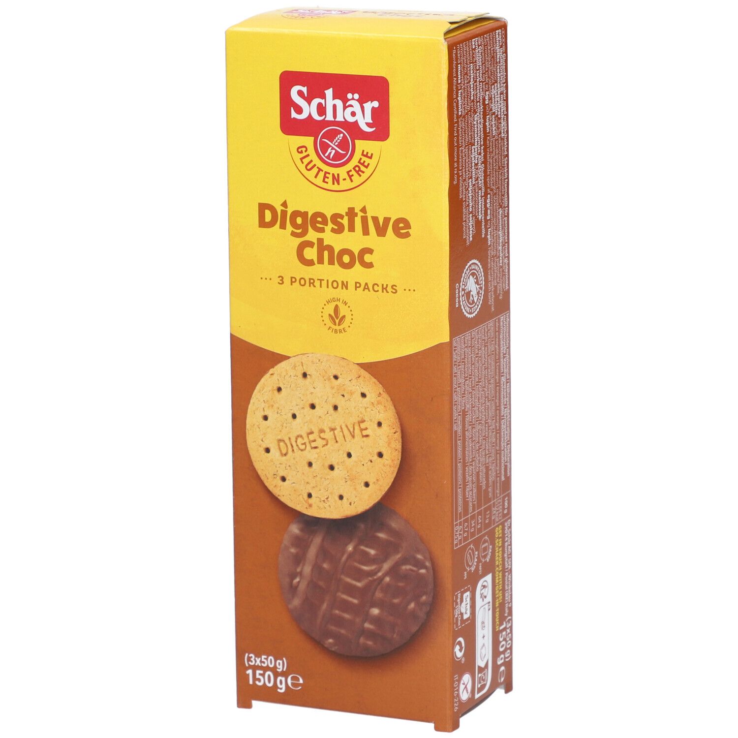 Schär Digestive Sablé Choc Biscuits Sans Gluten 150 g Cookies