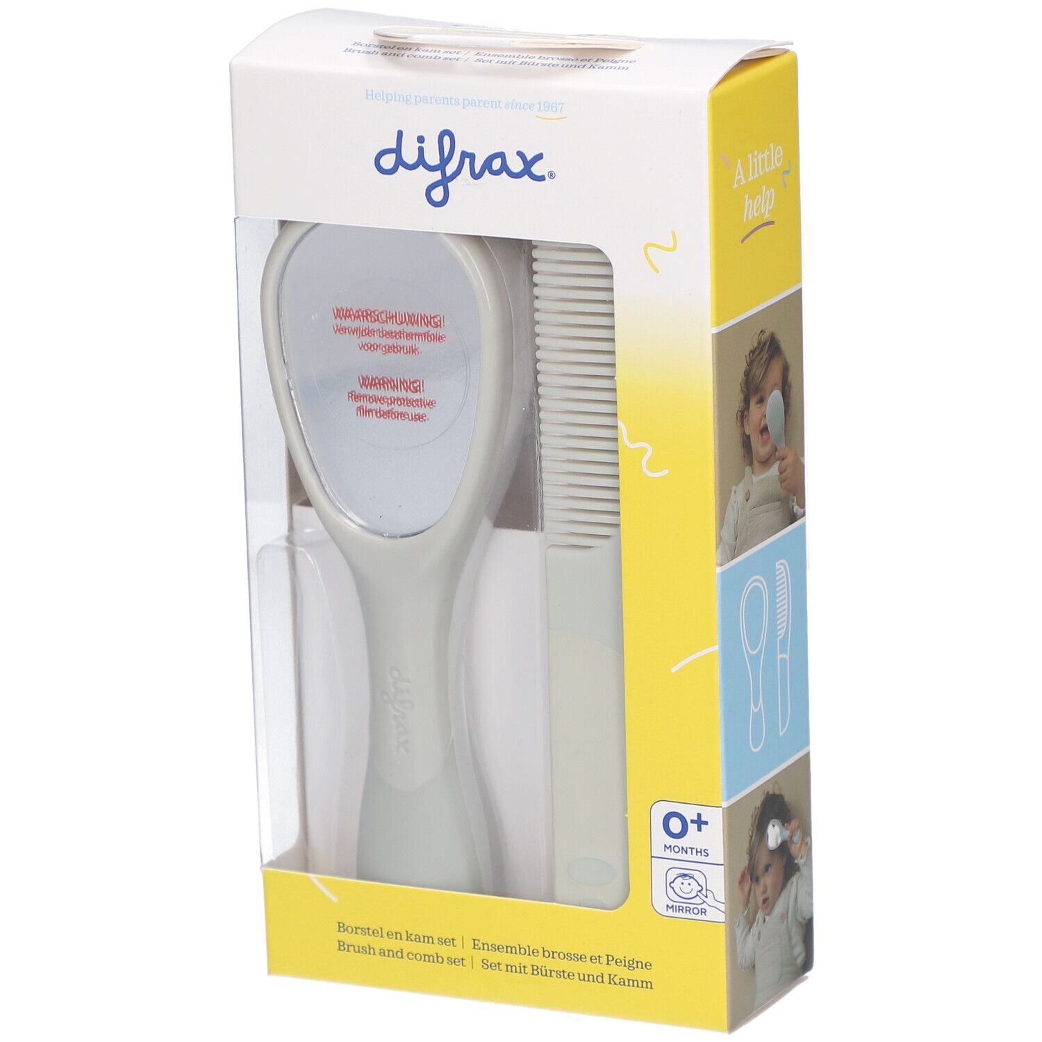Difray Kit brosse et peigne pour bébé Bleue Set(S) 1 pc(s)