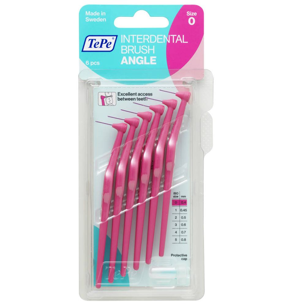 Tepe Tepe® Brossettes Interdentaires Angle Rose 0- 0,40 Mm Brosse(S) À Dents 6 Pc(S) - Image 1