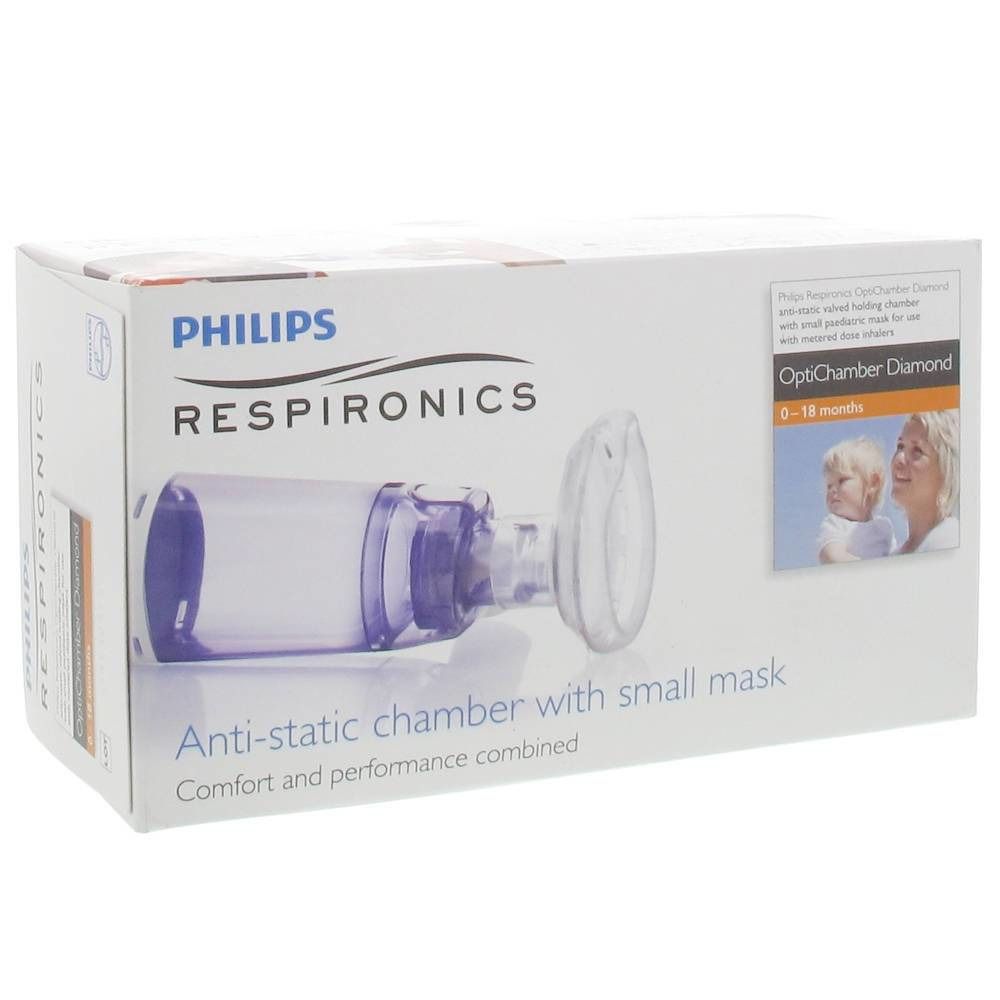 Philips OptiChamber Diamond Chambre d’inhalation à valve avec masque pour Bébé Masque 1 pc(s)