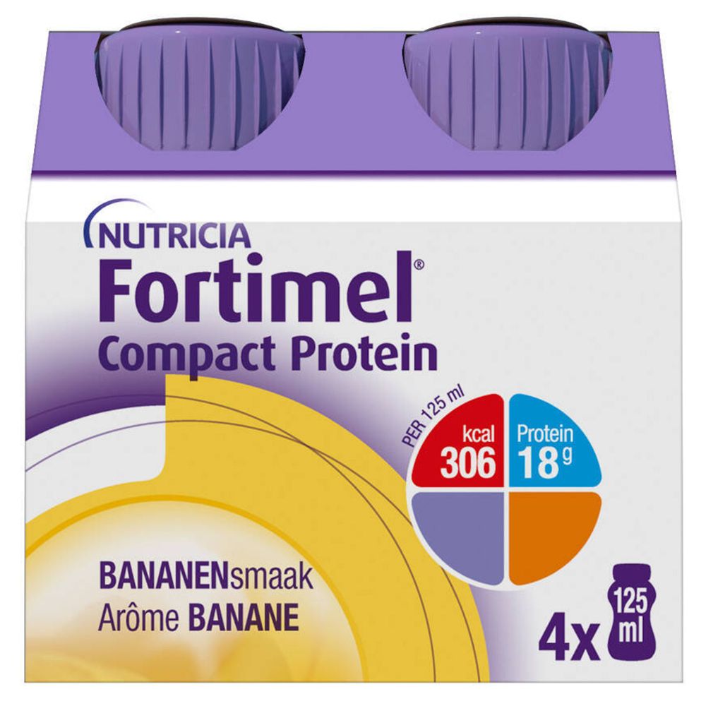 Fortimel® Compact Protein Banane 4x125 ml solution(s) buvable(s)