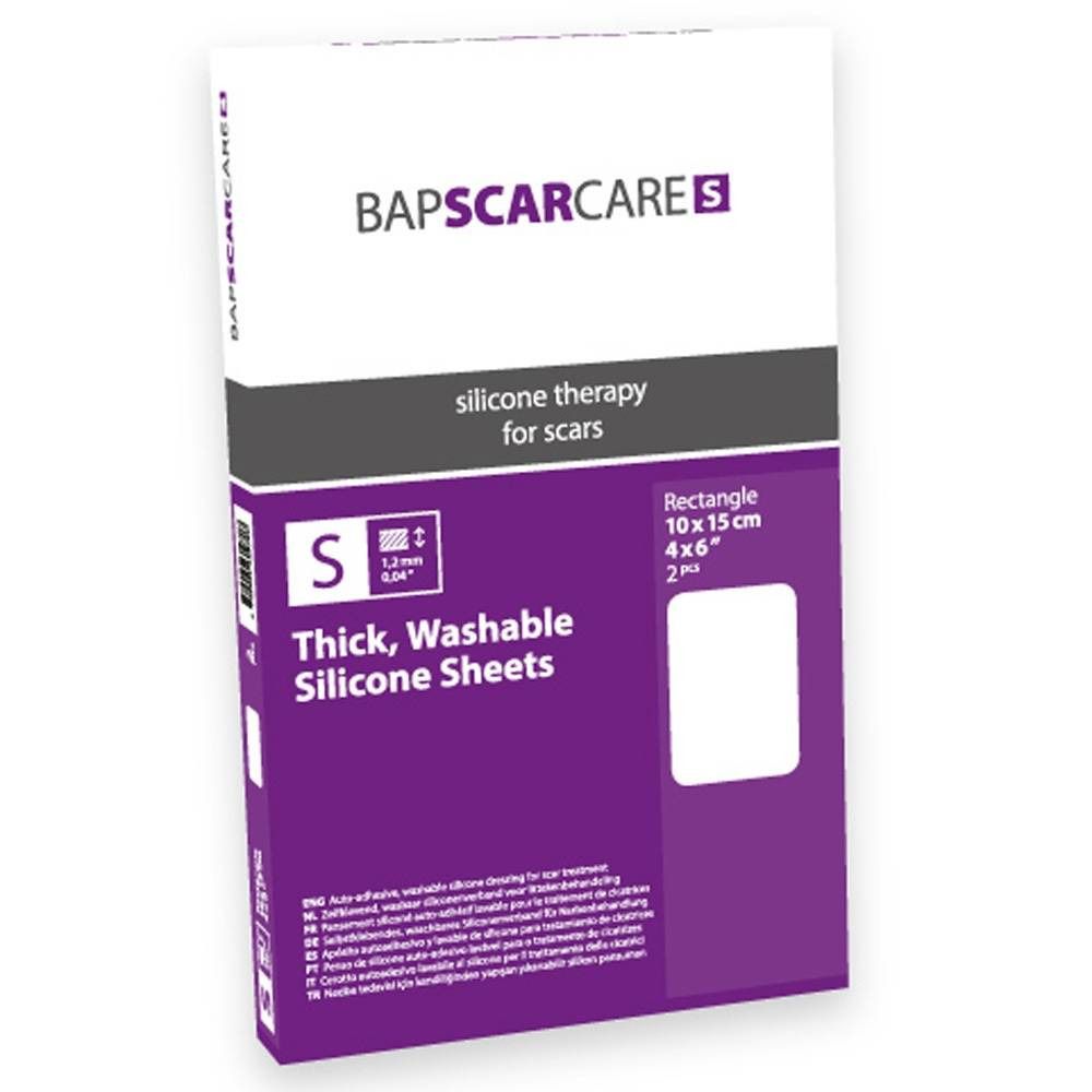 BAP SCAR CARE S Pansement transparent pour cicatrices Rectangle 10 x 15 cm Bandage(S) 2 pc(s)