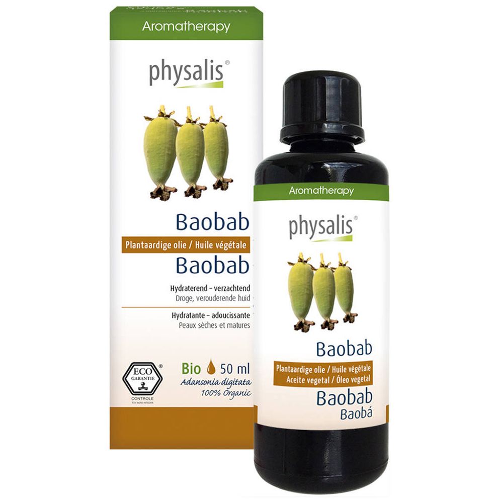 Physalis Baobab Huile Végétale Bio 50 Ml