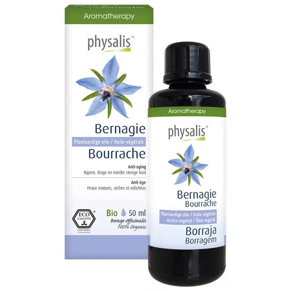 Physalis Bourrache Huile Végétale Bio Anti-Âge 50 Ml