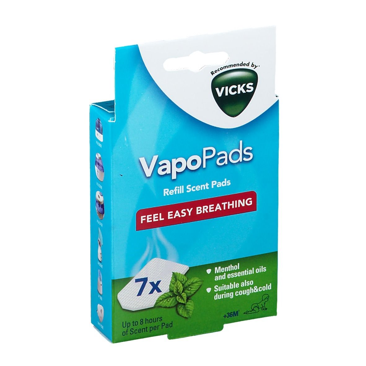 Vicks Vh7 Vapopads Menthol +36 Mois Comprimé(S) 7 Pc(S) Enfants