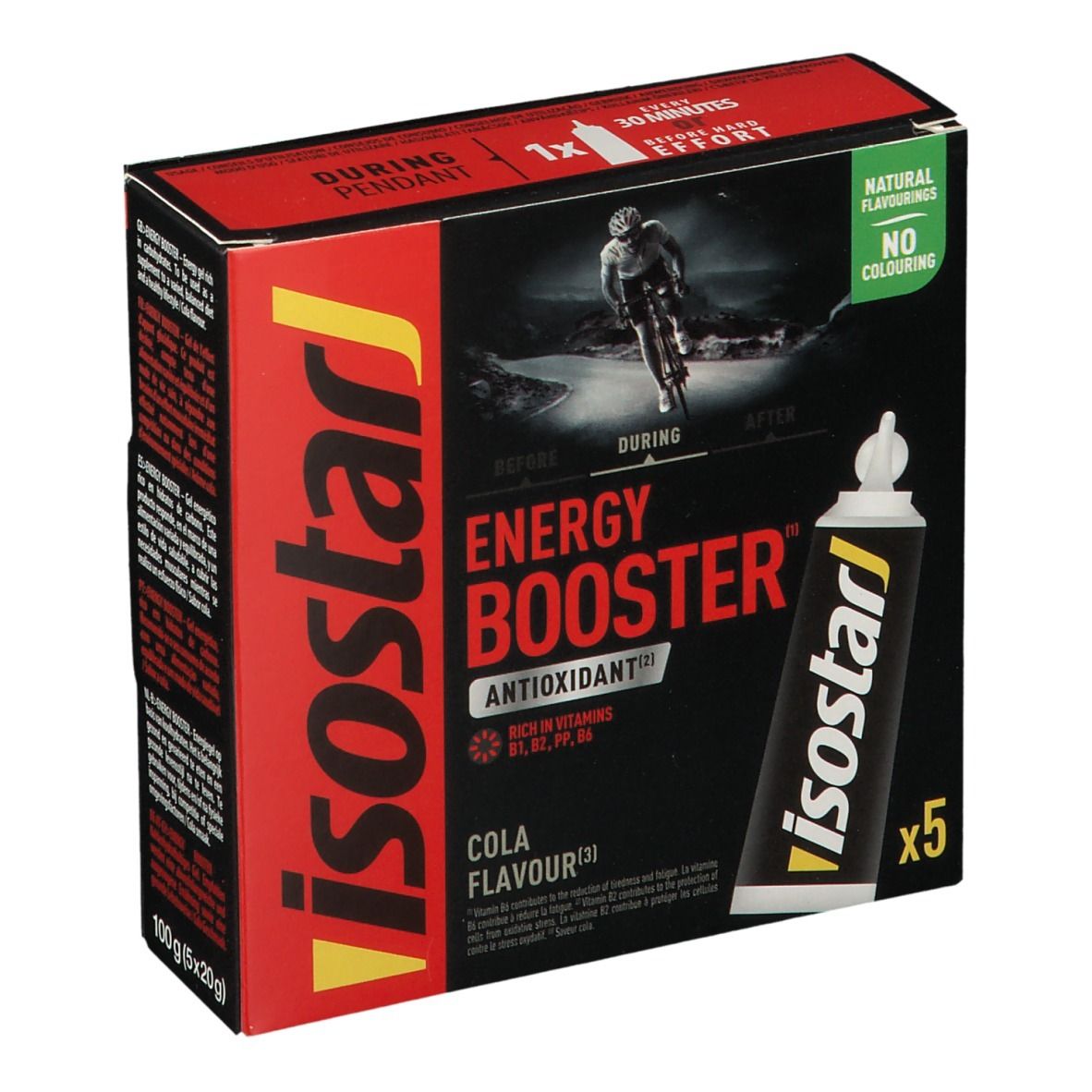 Isostar Energy Booster Saveur cola 5x20 g Ampoule(S) Buvable(S)
