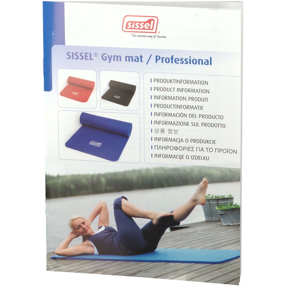 SISSEL® Gym Mat Professional Gris 180 x 60 1.5 cm Autre 1 pc(s)