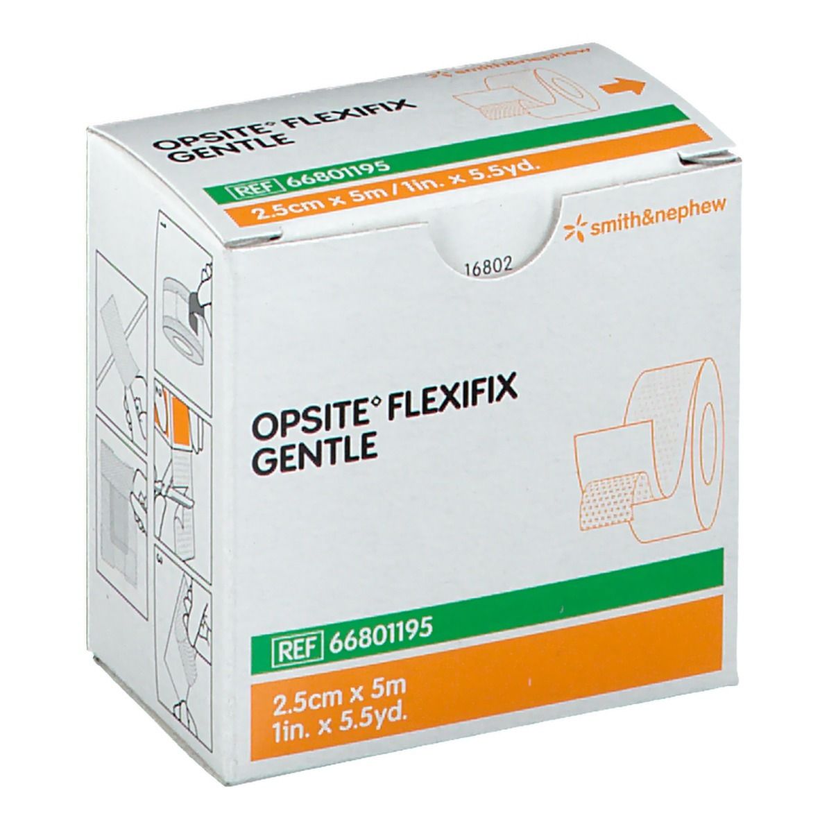 Smith&Nephew Opsite Flexifix Gentle 2,5 cm x 5 m 1 pc(s) Pansement(S)