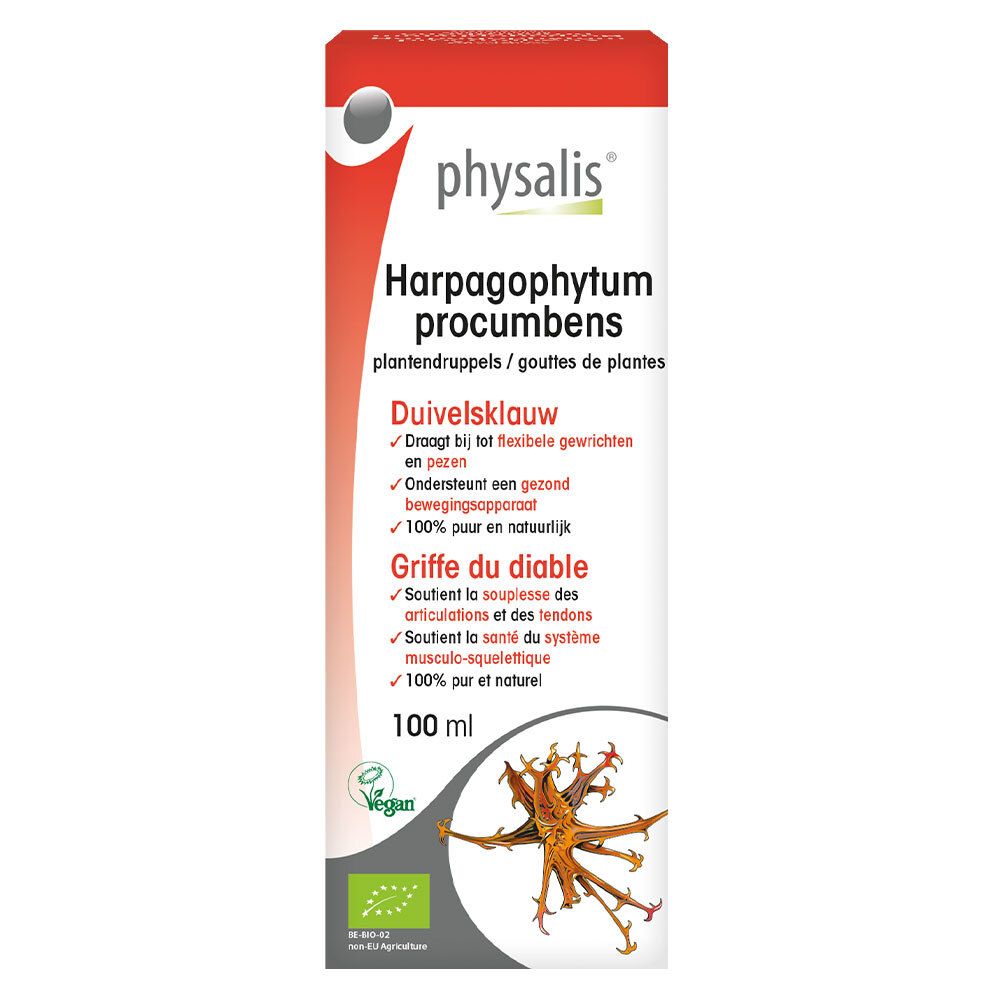 Physalis® Harpagophytum Procumbens Gouttes de Plantes Bio Solution(S) 100 ml