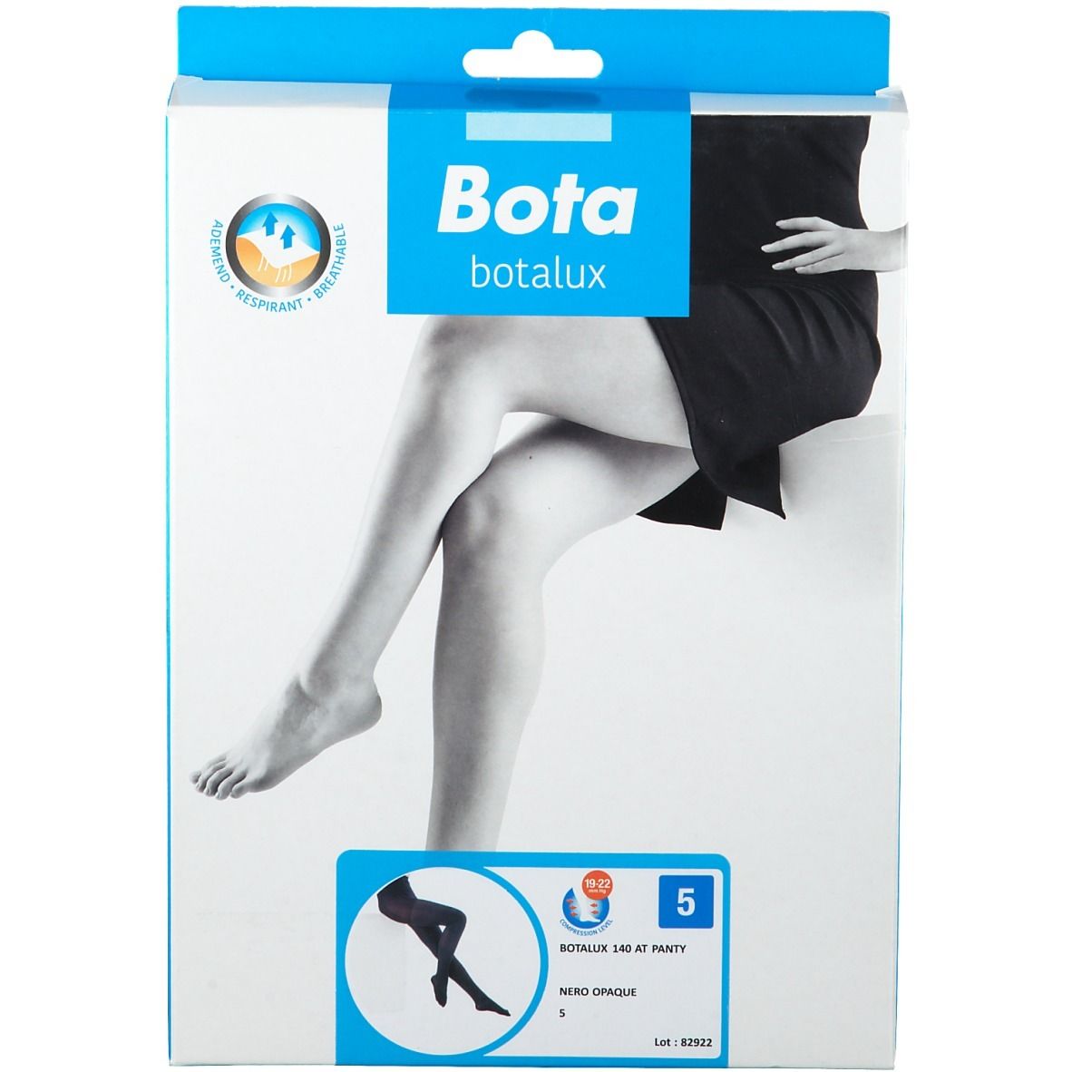 Botalux 140 Panty de Contention AT +P Nero Opaque Taille 5 Chaussettes 1 pc(s)