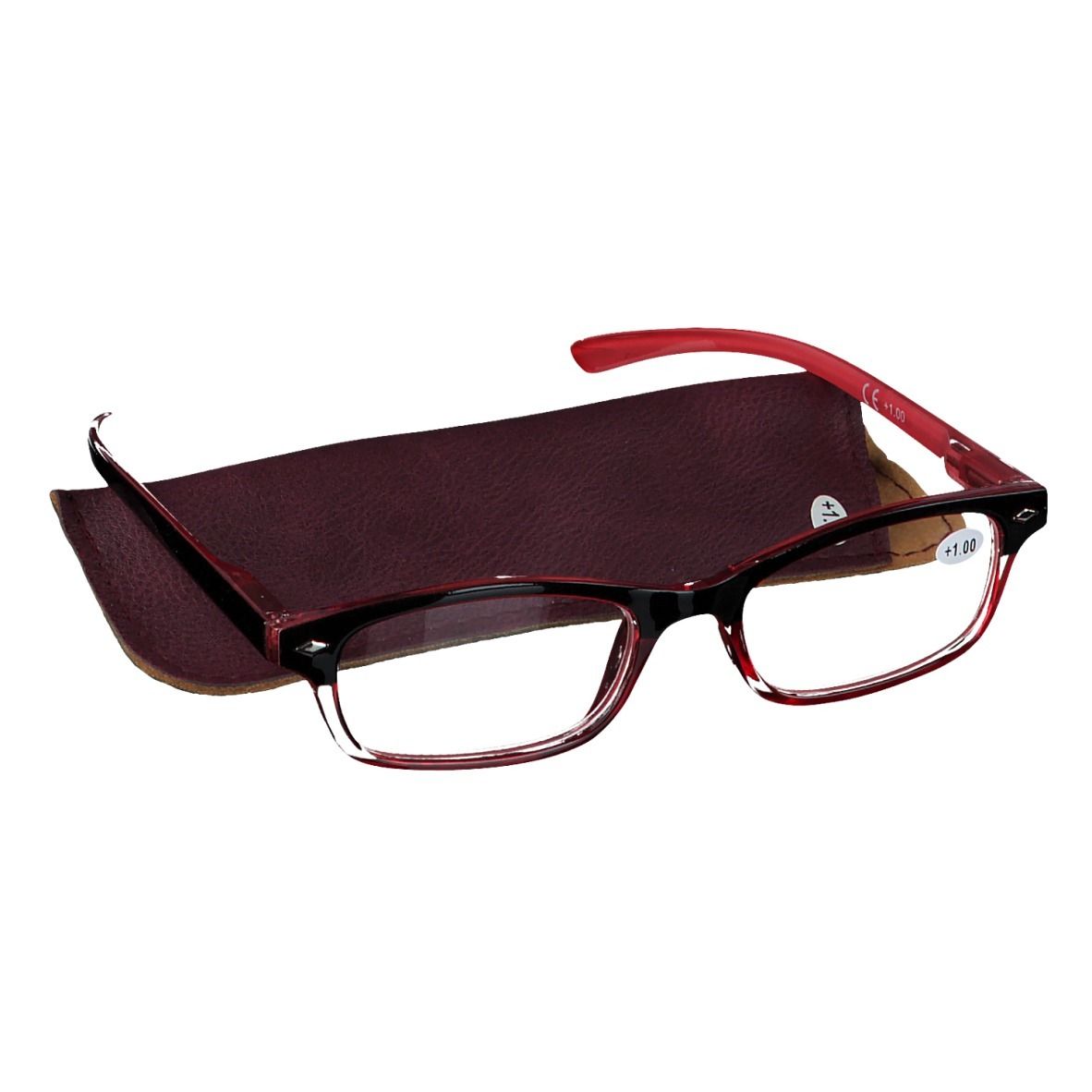pharmaGLASSES Lunettes de lecture Rouge +1 1 pc(s) Lunettes