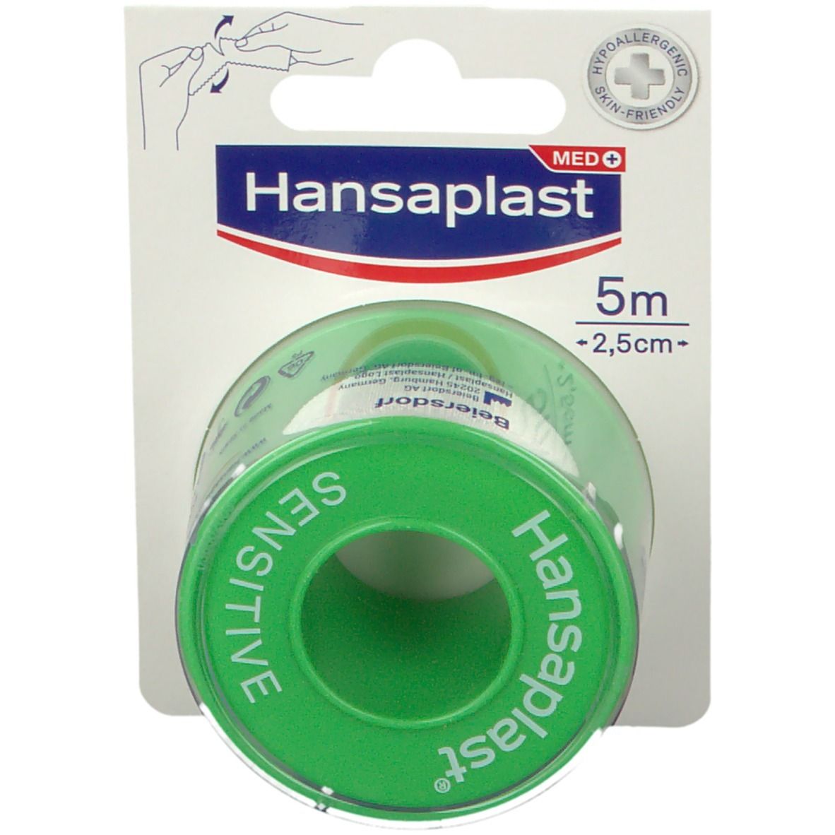 Hansaplast Med Sparadrap Sensitive 2,5 Cm X 5 M Pansement(S) 1 Pc(S) - Image 1