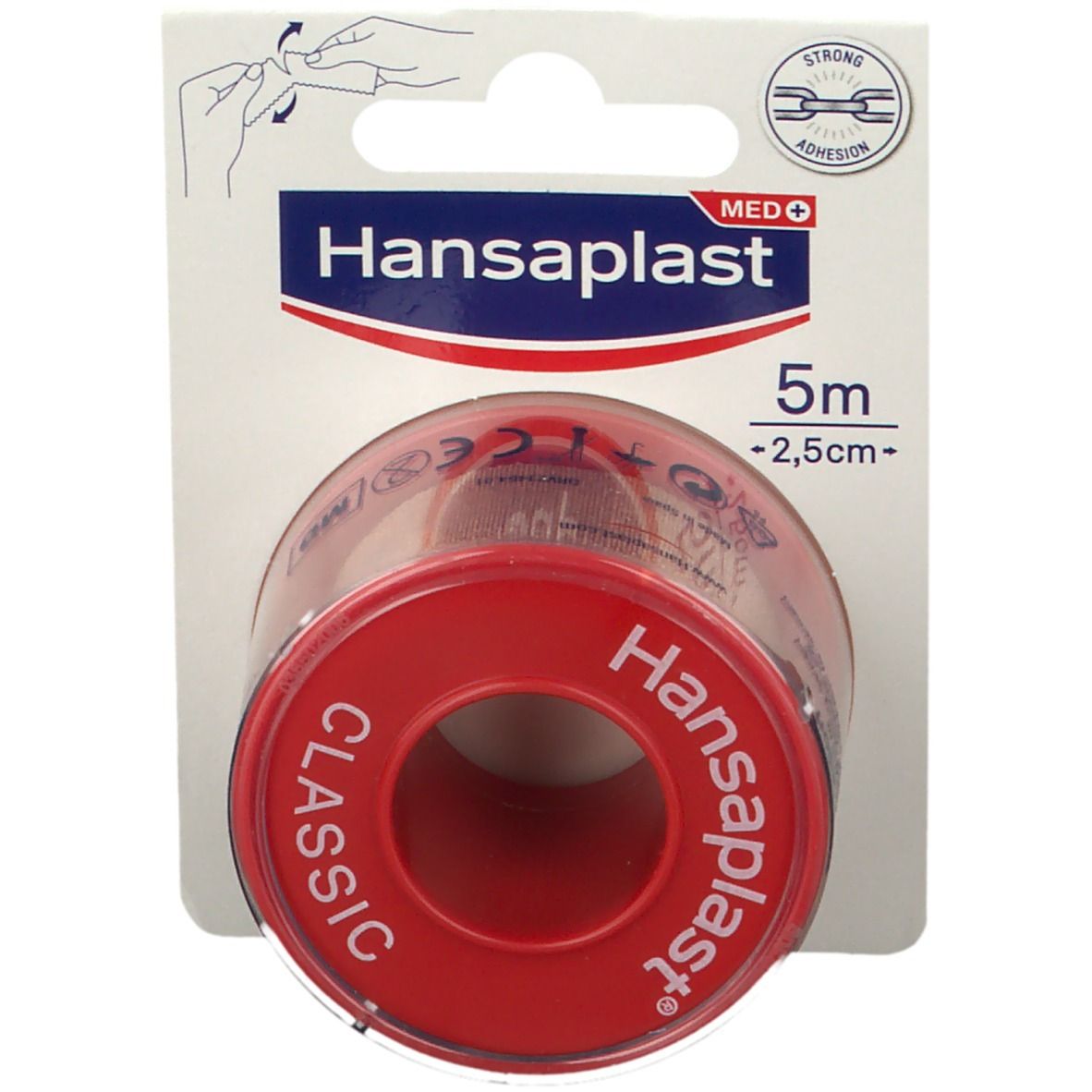 Hansaplast Med Sparadrap Classic 2,5 Cm X 5 M Pansement(S) 1 Pc(S) - Image 1