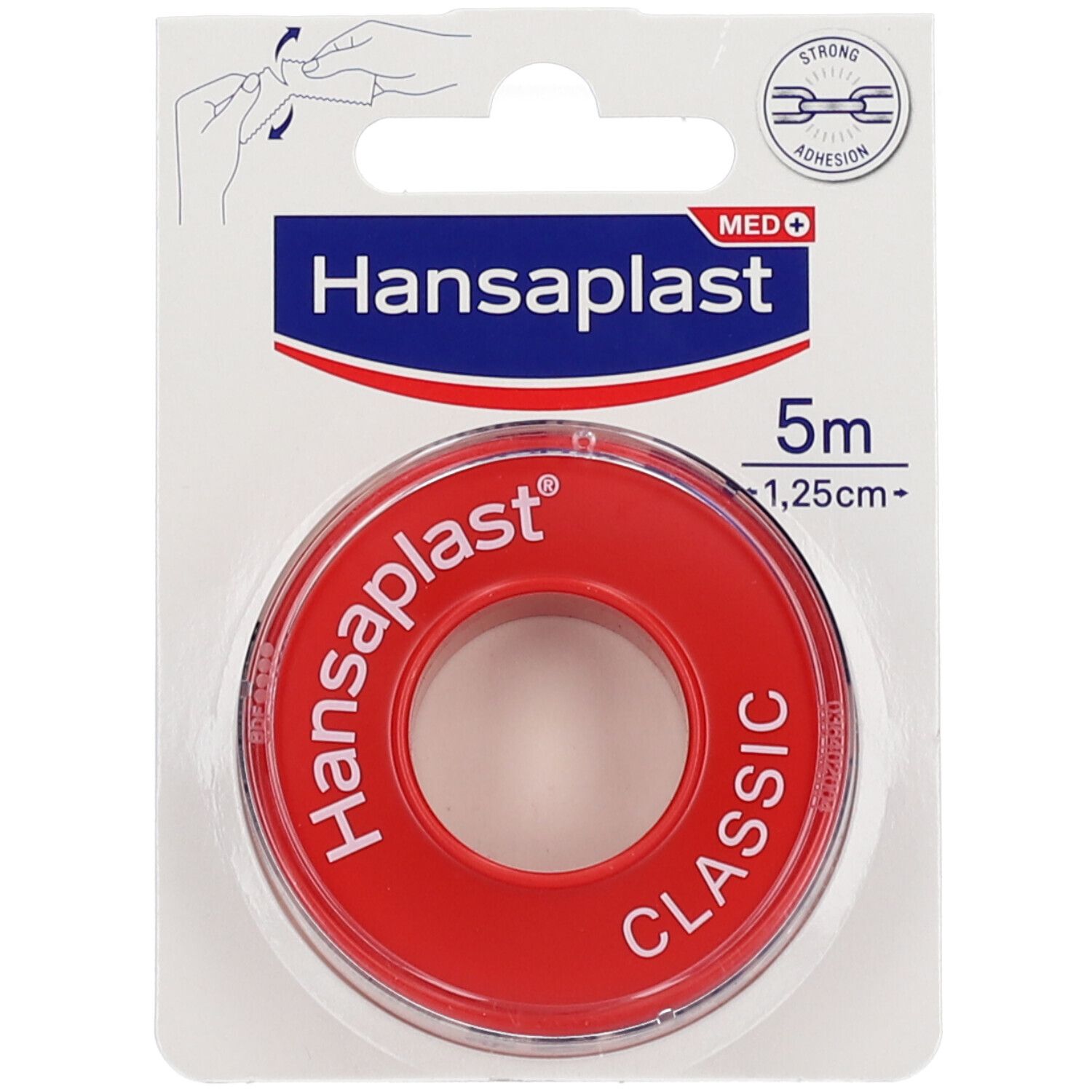 Hansaplast Med Sparadrap Classic 1,25 Cm X 5 M Pansement(S) 1 Pc(S) - Image 1