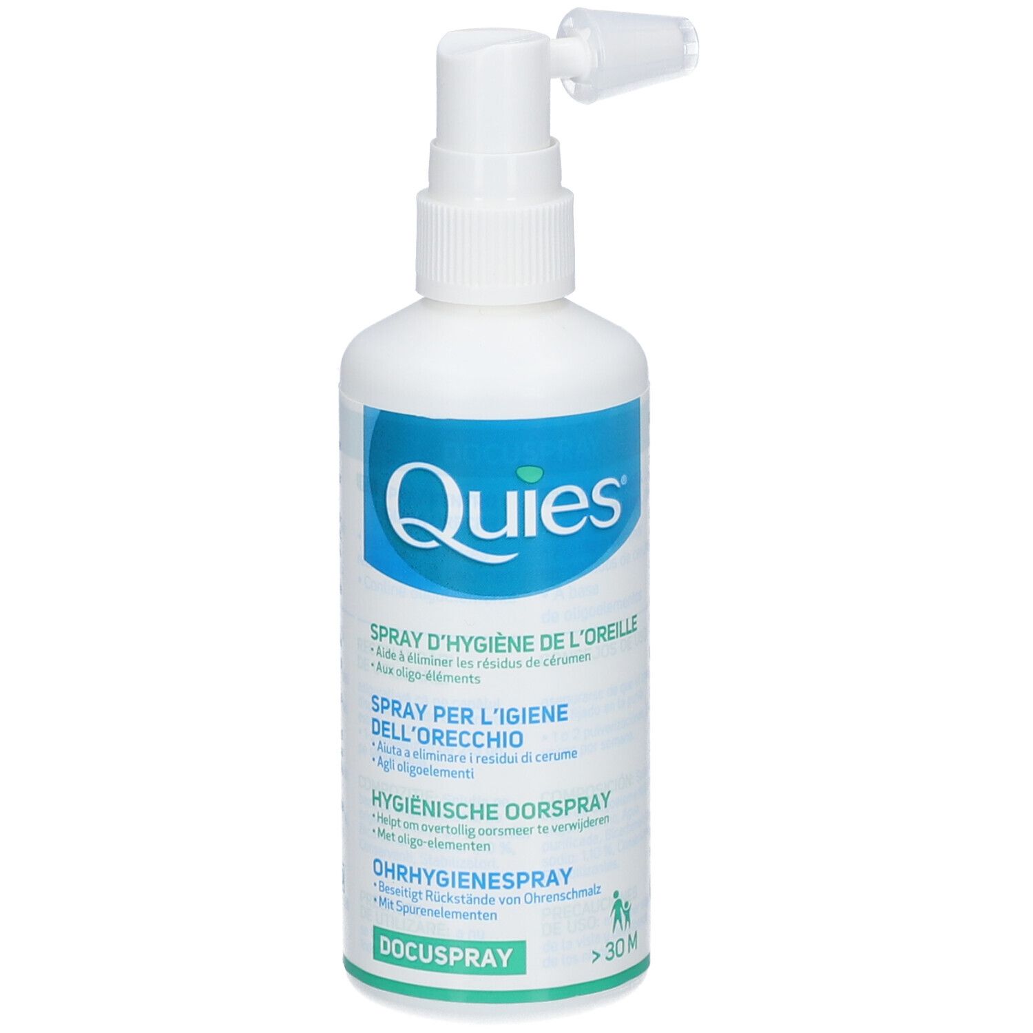 Quies Docuspray Spray d'Hygiène de l'Oreille 100 ml Nettoyeur D'Oreilles