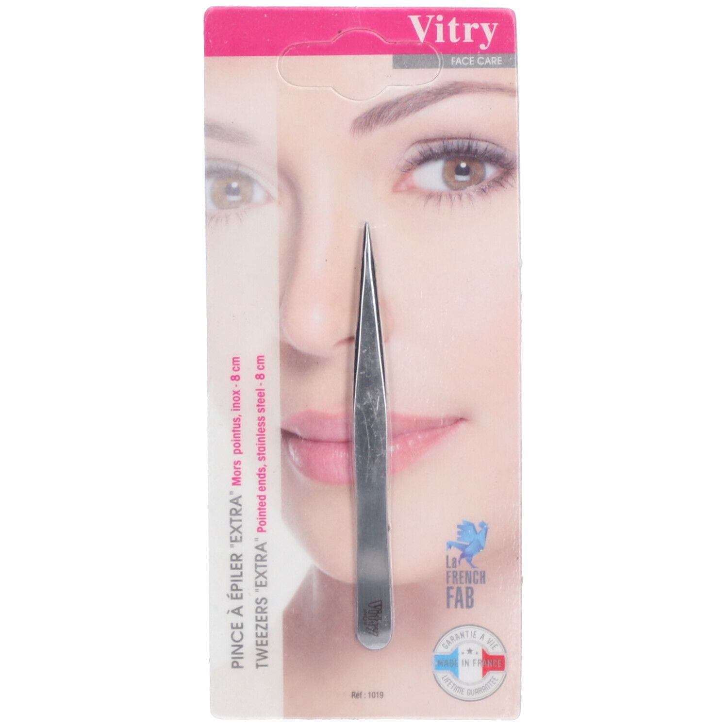 Vitry Face Care Pince à Épiler Mors Extra Pointus 1 pc(s) Pinces À Épiler