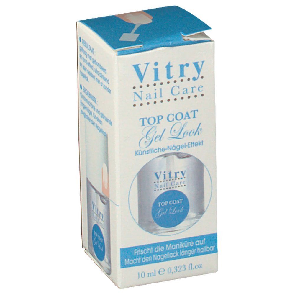 Vitry Top Coat Gel Look 10 ml Vernis À Ongles New