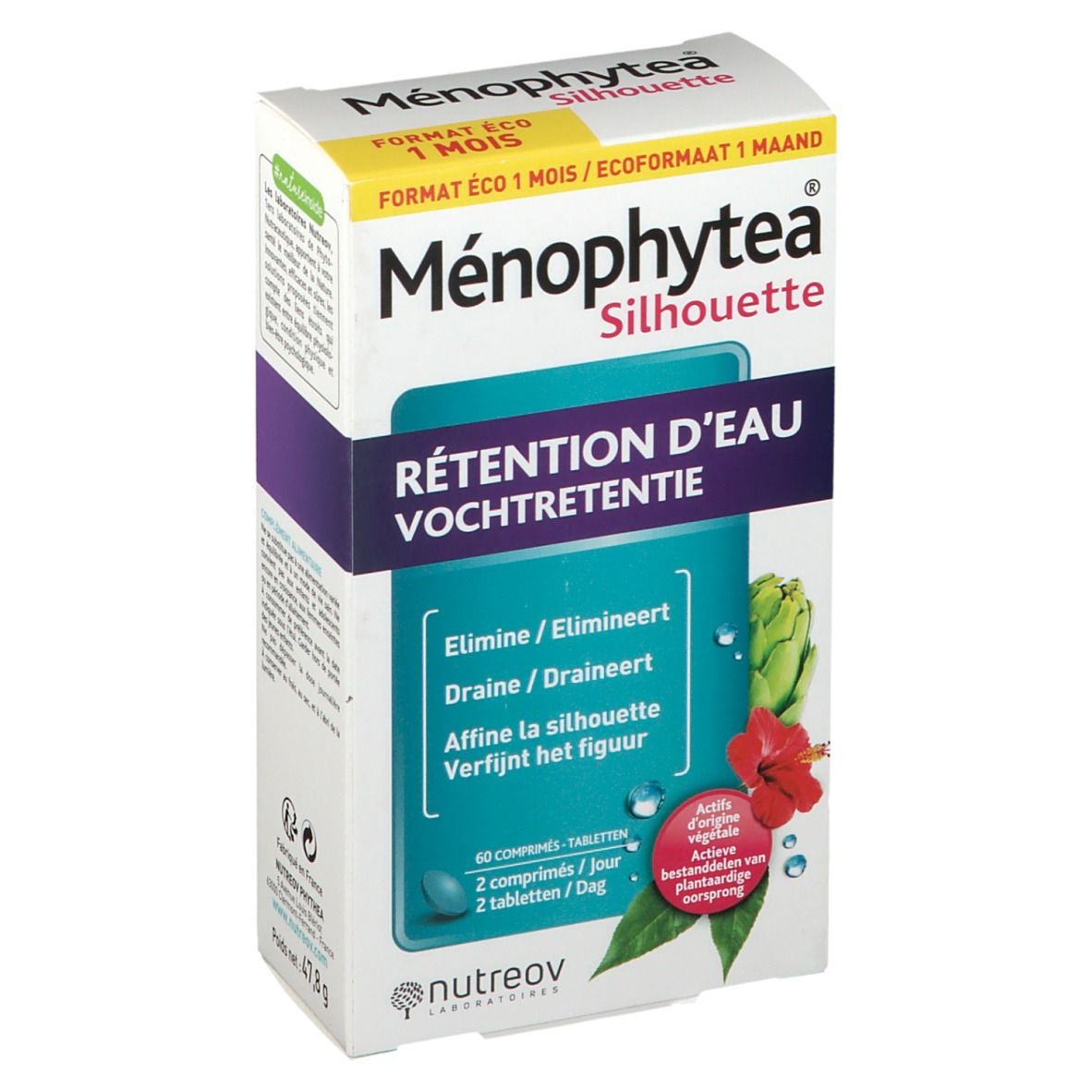 Nutreov Ménophytea Silhouette Rétention d'Eau 60 pc(s) Comprimé(S)