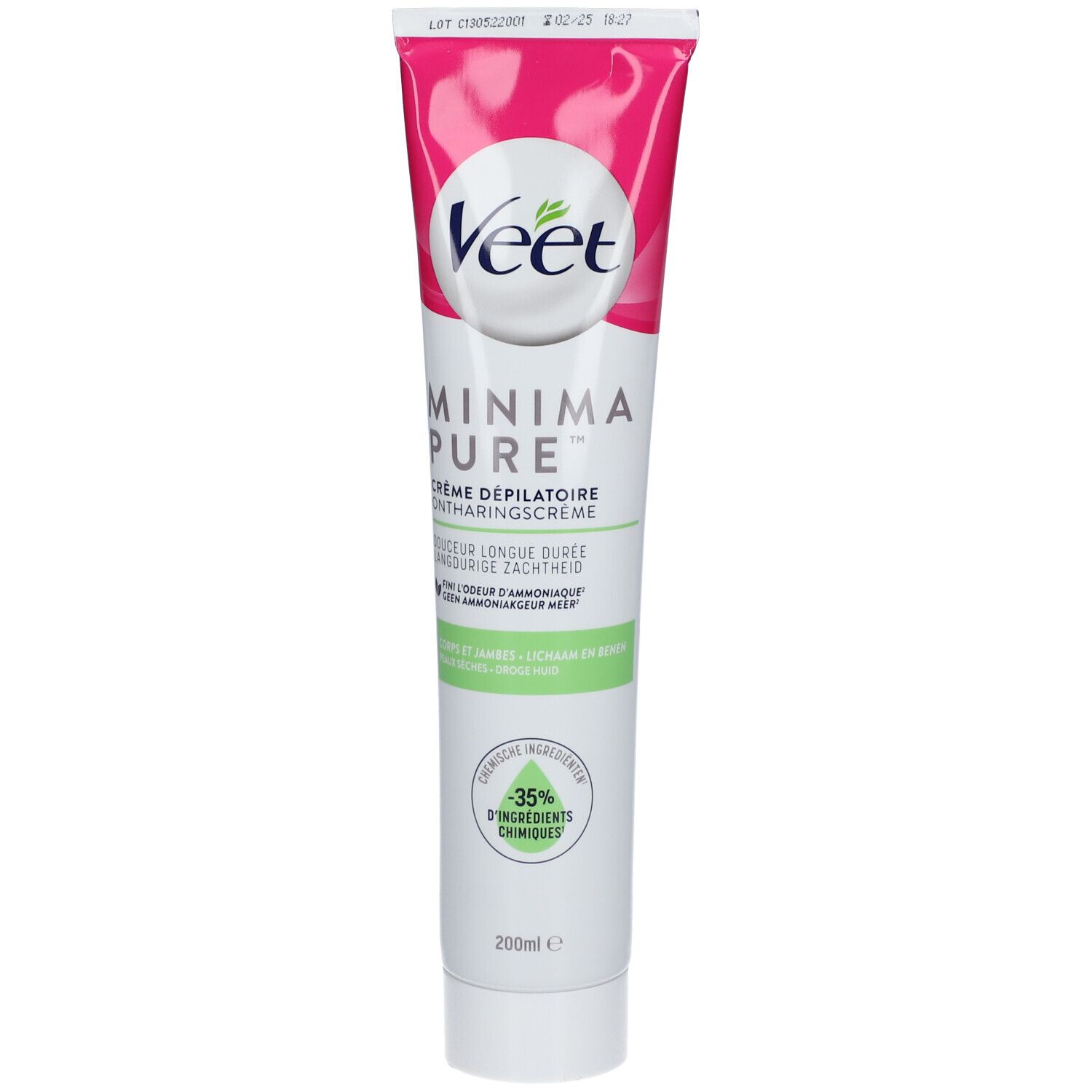 Veet Minima Crème dépilatoire Peau sèche 200 ml Crème